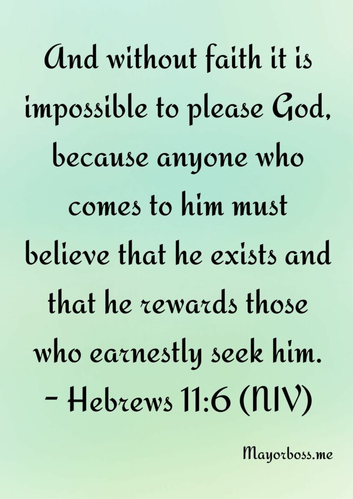 Reasons To Have Faith In God
