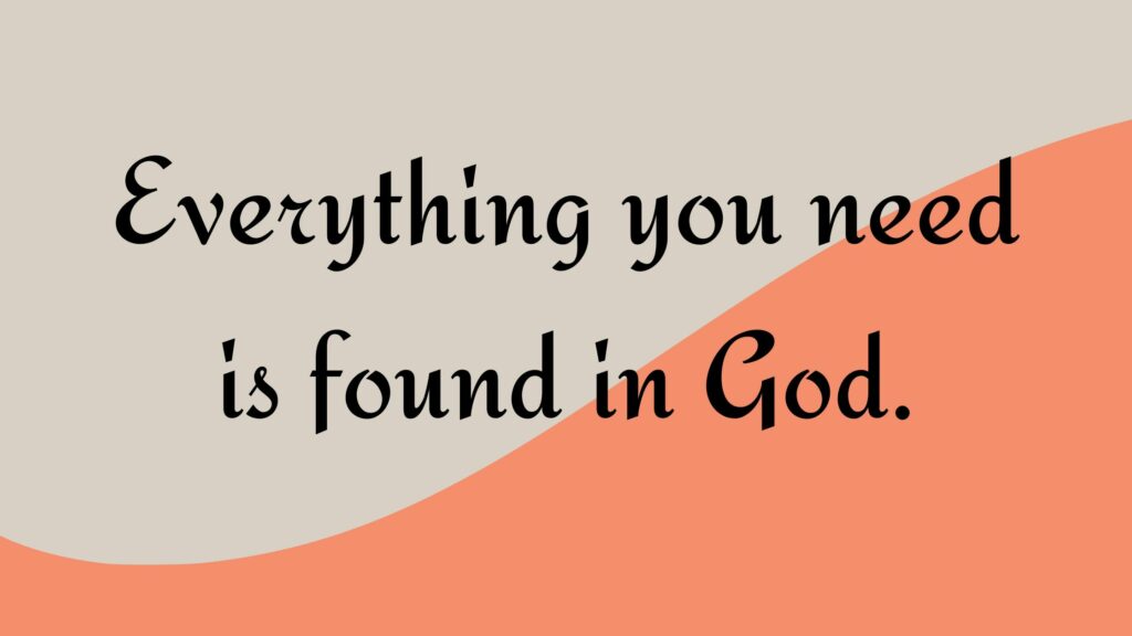 How To Find Comfort in God