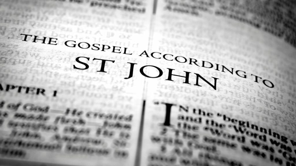 The book of John is the fourth book of the New Testament.